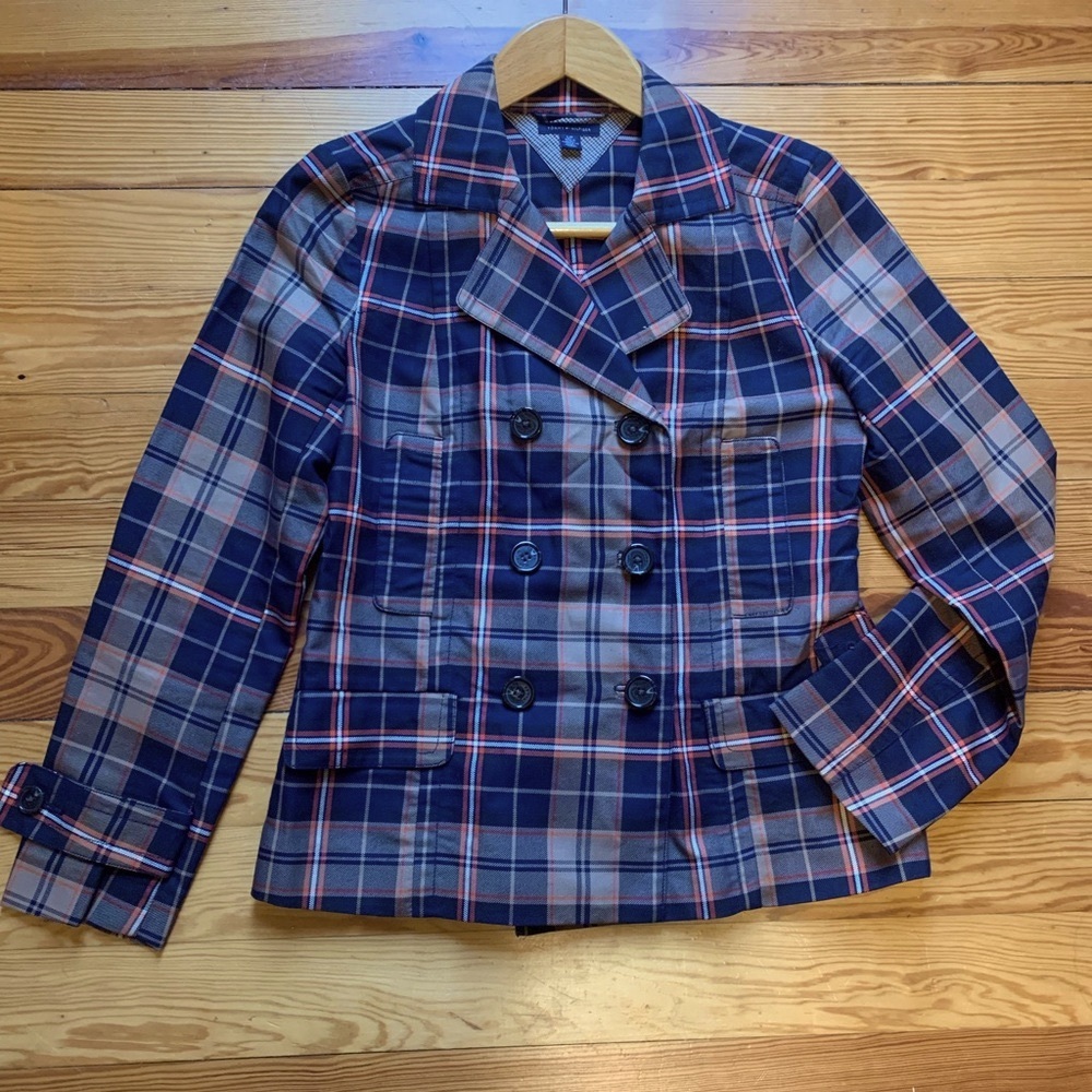 Tommy Hilfiger plaid fall jacket